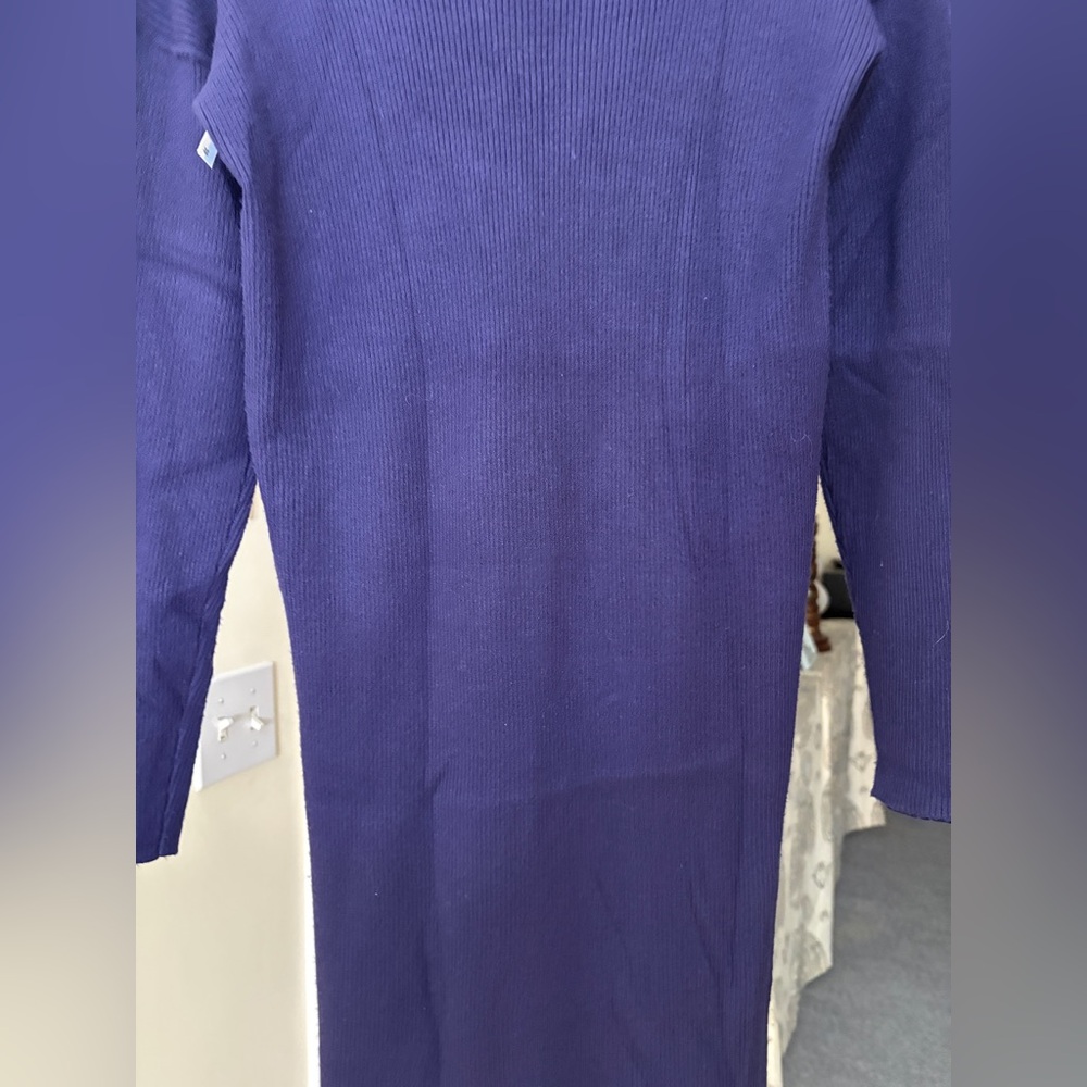 Stitchdrop Ribbed Turtleneck Sweater Dress - NWOT - Picture 14 of 17